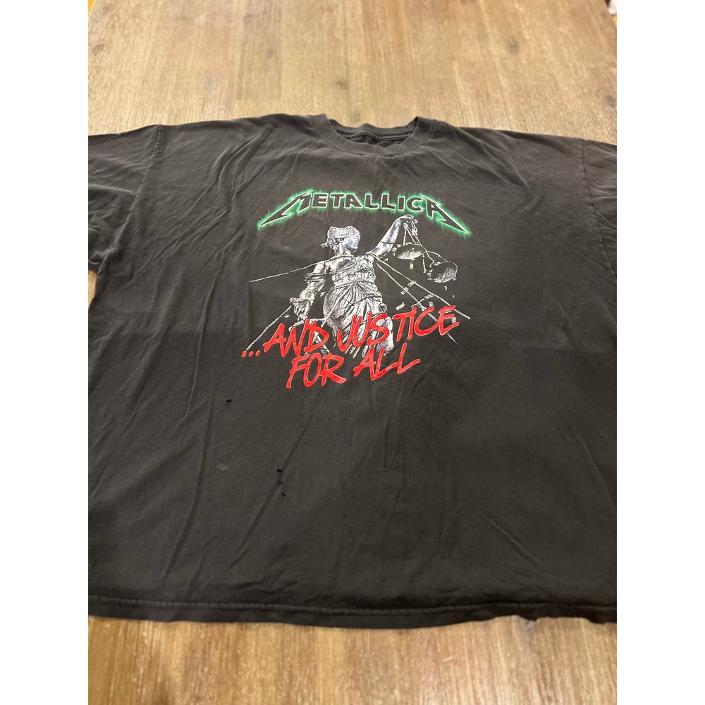 Rare 1988 Metallica And Justice For All Vintage Style T-Shirt Black XL 2XL 3XL